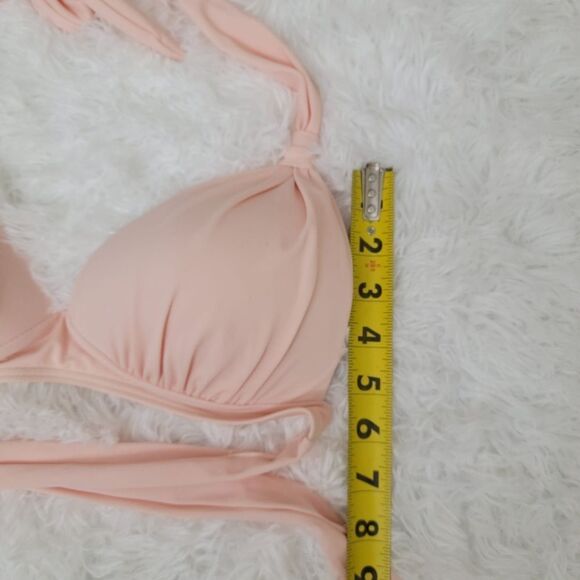 Retro Floral Halter High Waist Bikini Set Two Piece Bathing Suit Size M (6) - Picture 8 of 11